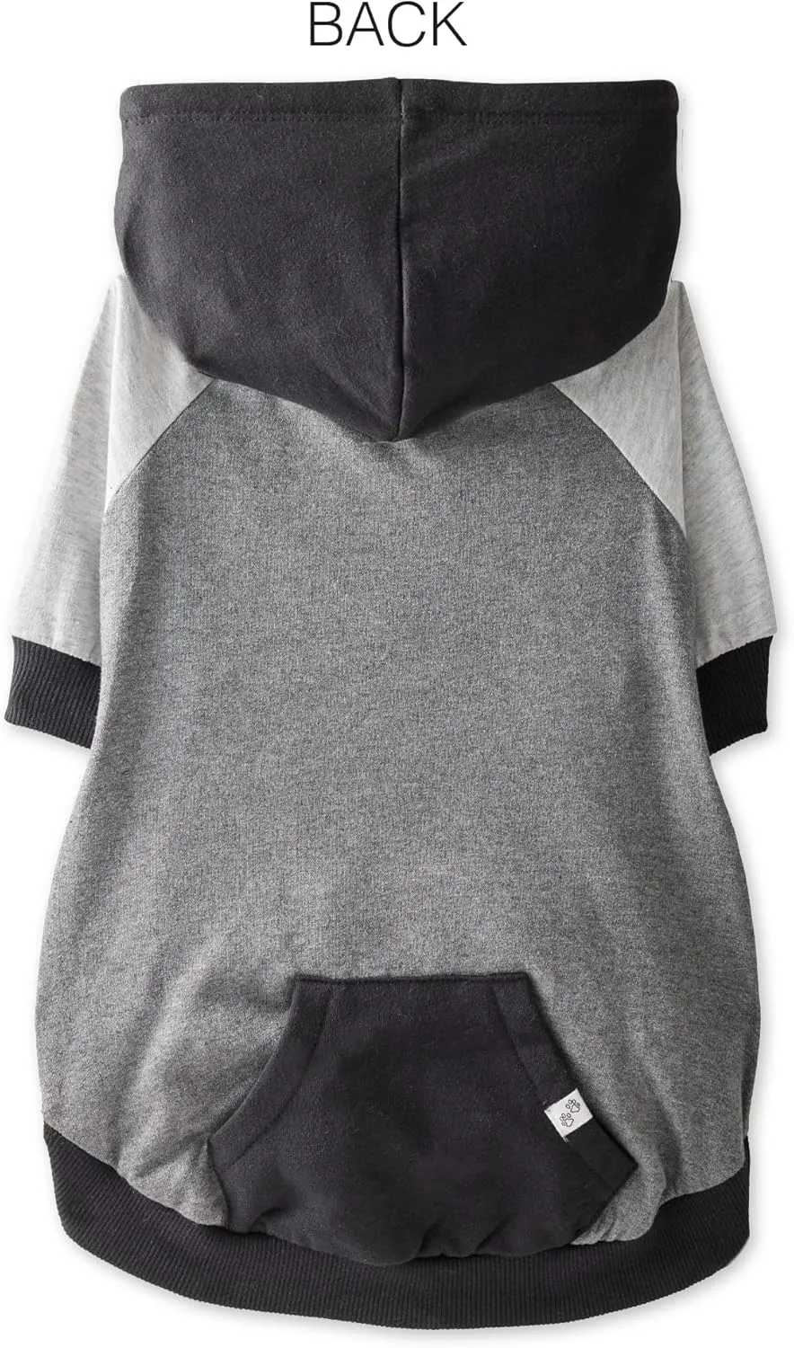 100% Organic Cotton Rocky - The Comfy Dog Hoodie Pet Coat for Small, Medium and Large Dogs, Black Color Block, Small