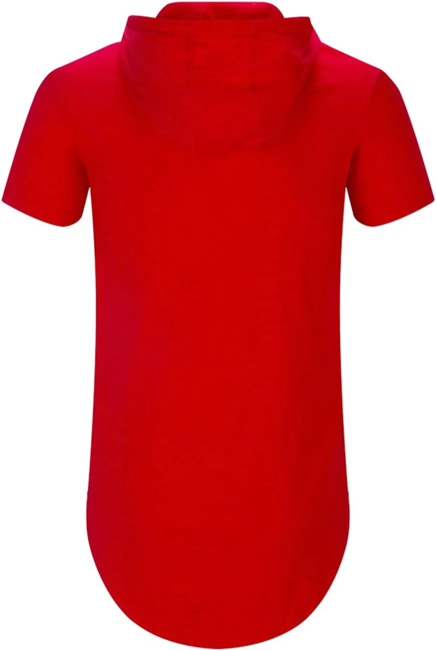 Aiyino Men's S-5X Short Sleeve Fashion Athletic Hoodies Sport Sweatshirt Hip Hop Pullover