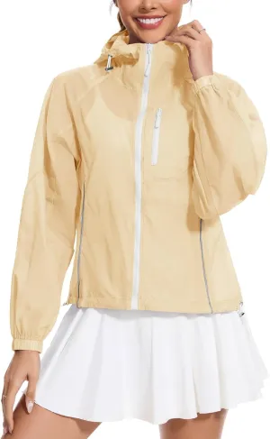 Avoogue Women's UPF 50  Sun Protection UV Jacket Full Zip Lightweight Jacket Athletic Workout Hoodie