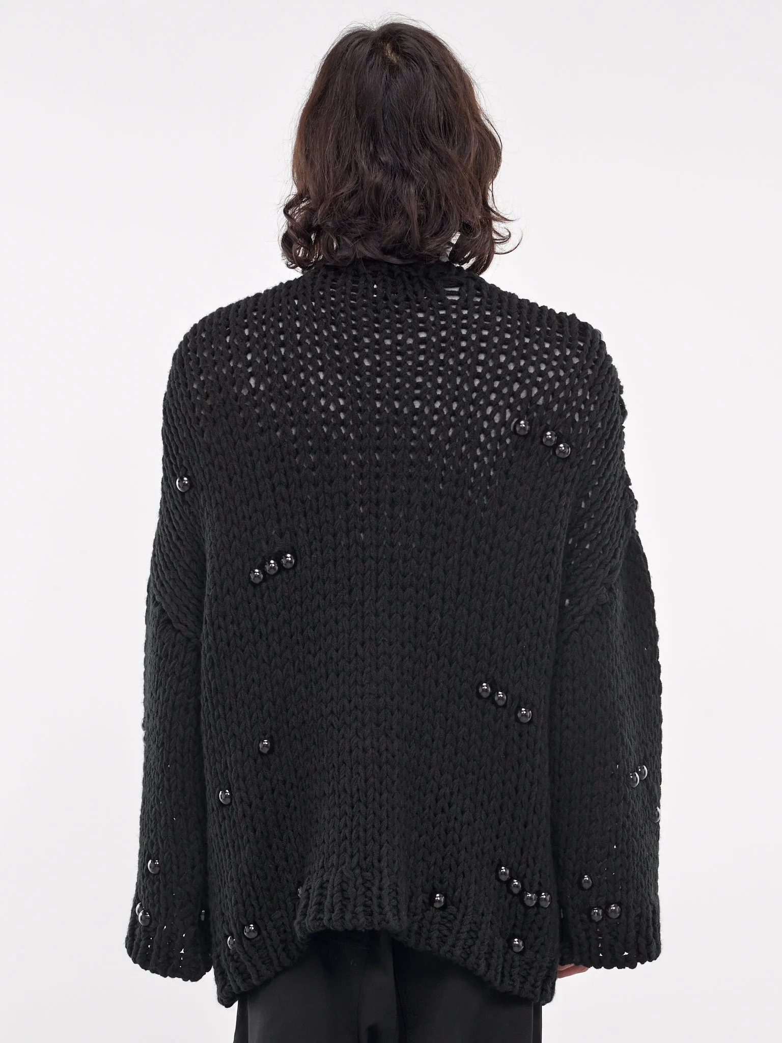 Beaded Knit Cardigan (S24AW20KNT-BLACK)