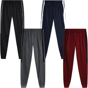 Boys Sweatpants - 4 Pack Tricot Athletic Kids Joggers Clothes for Boys Jogger Pants with Pockets (Size: 4-18)