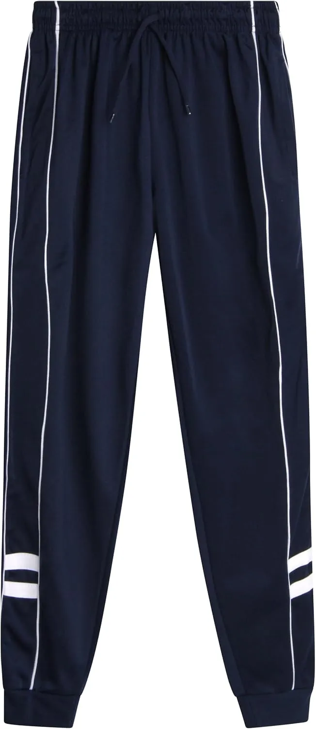 Boys Sweatpants - 4 Pack Tricot Athletic Kids Joggers Clothes for Boys Jogger Pants with Pockets (Size: 4-18)