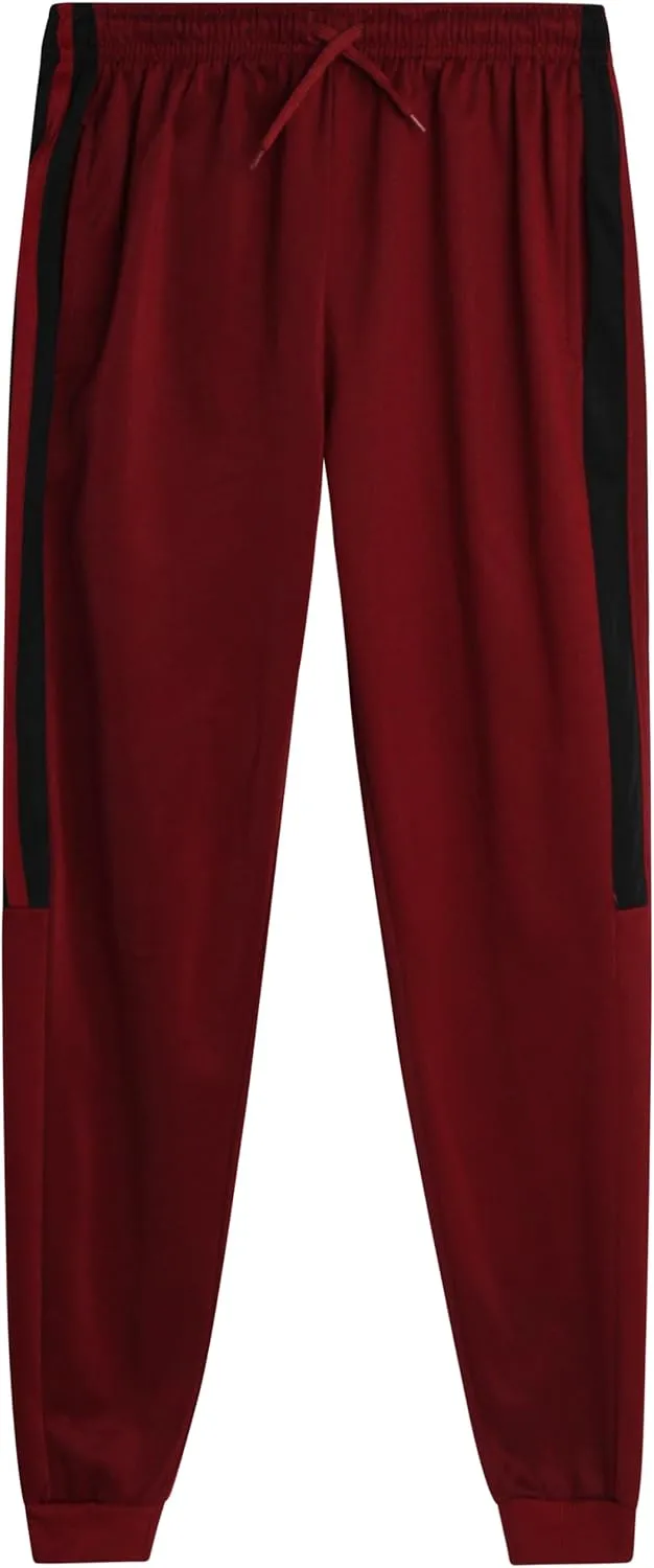 Boys Sweatpants - 4 Pack Tricot Athletic Kids Joggers Clothes for Boys Jogger Pants with Pockets (Size: 4-18)