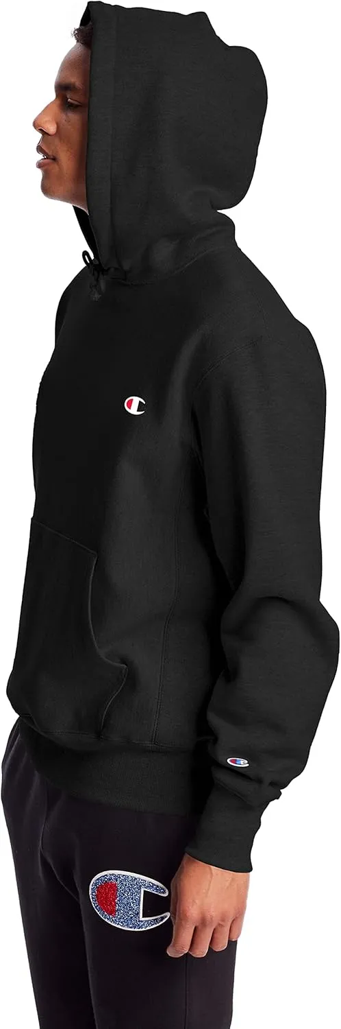 Champion Men's Hoodie, Reverse Weave, Fleece Comfortable Pullover Sweatshirt For Men