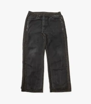 Covered Pant – Black Denim / Charcoal Glen Plaid Wool