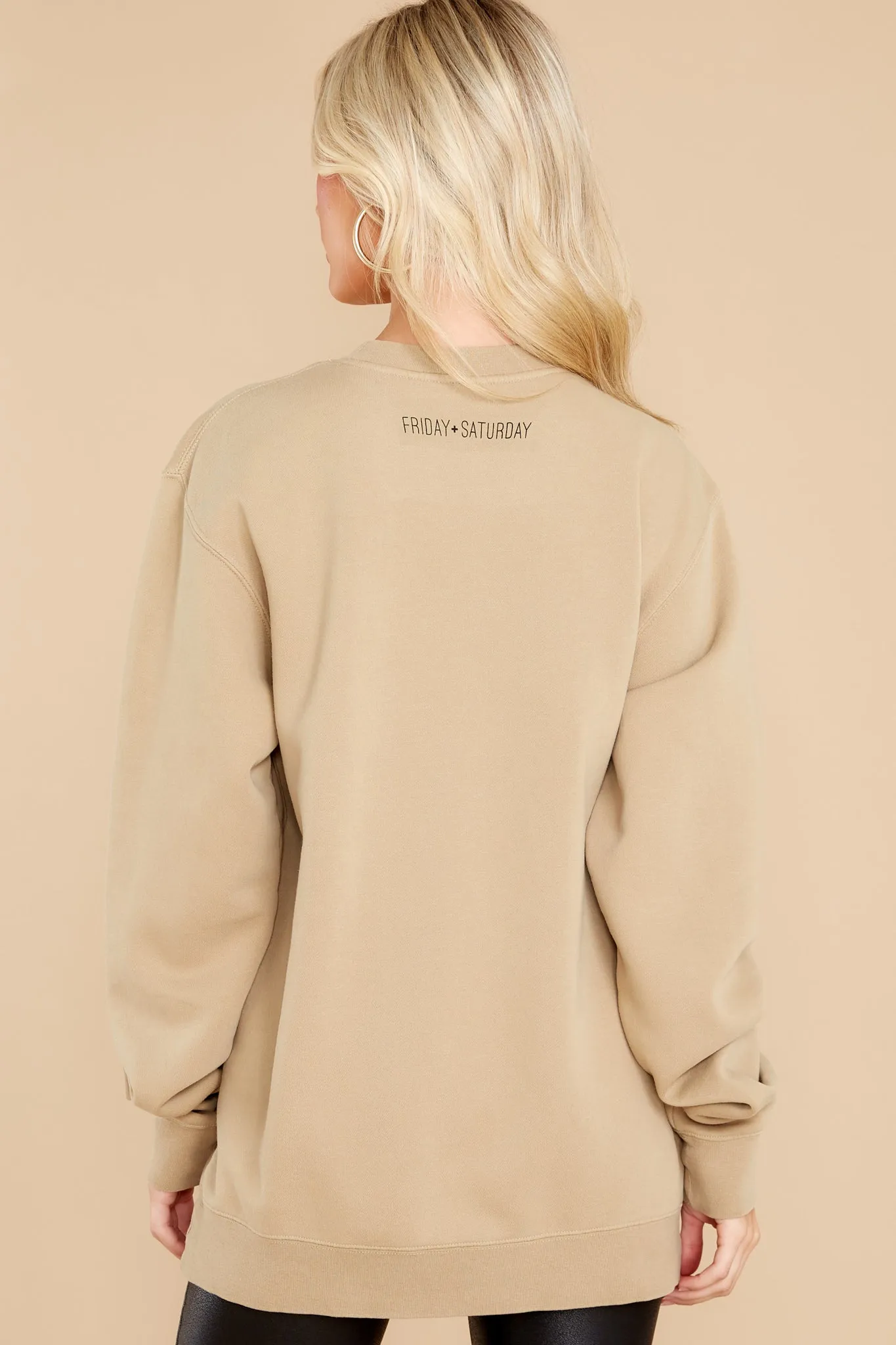 Creeping It Real Taupe Sweatshirt
