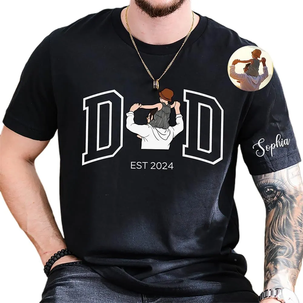 Custom Dad Hoodie with Kids Name, from Kids, Husband Gifts, New Dad Gifts, Custom Papa Shirt