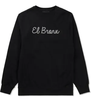 El Bronx Spanish Script Mens Crewneck Sweatshirt