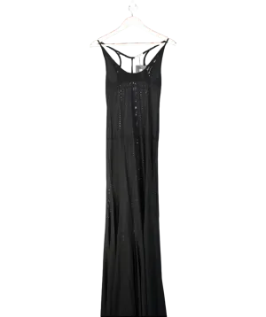 Fanci Club Black Mariana Evening Maxi Dress UK XS