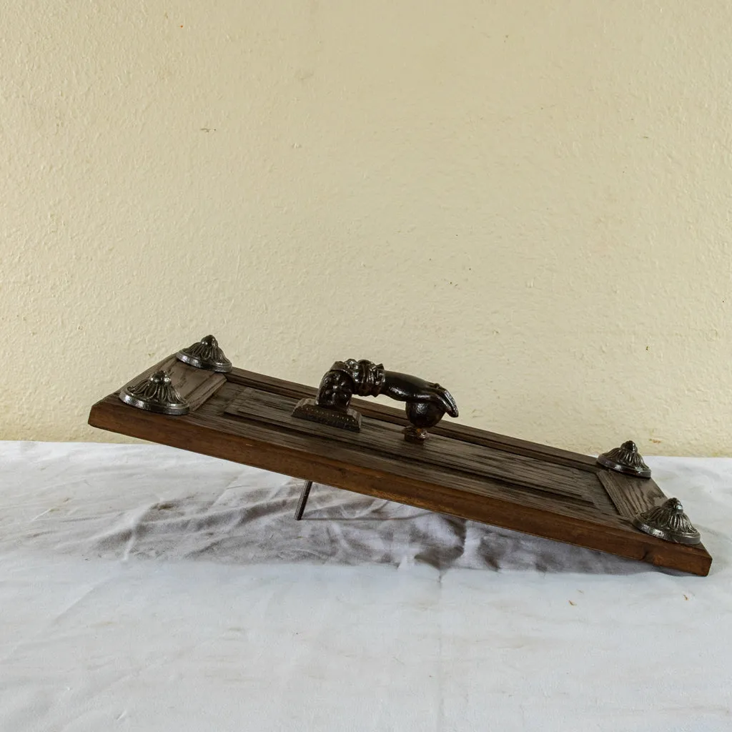 Iron Doorknocker on Oak Backer