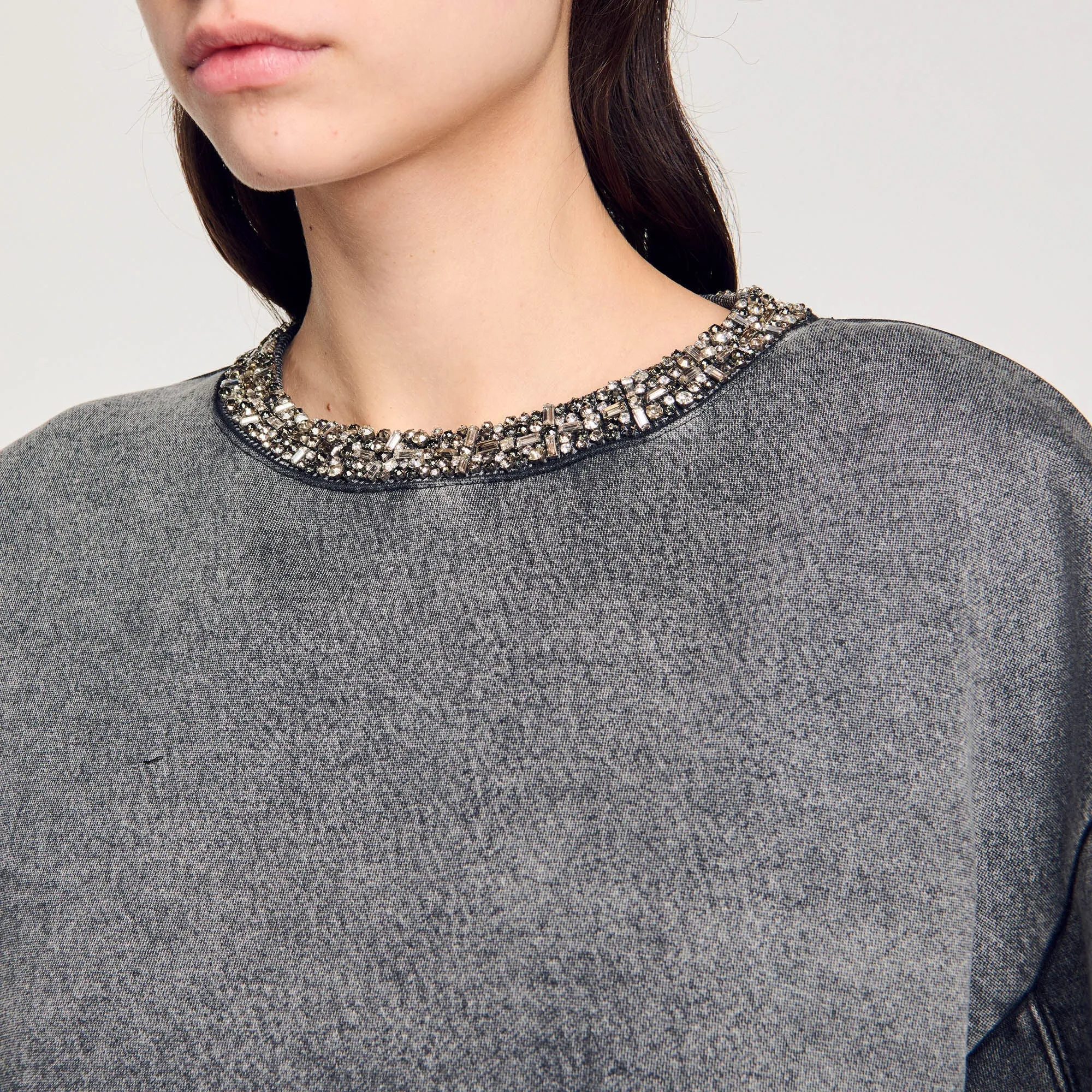 Jewellery Neck Sweatshirt