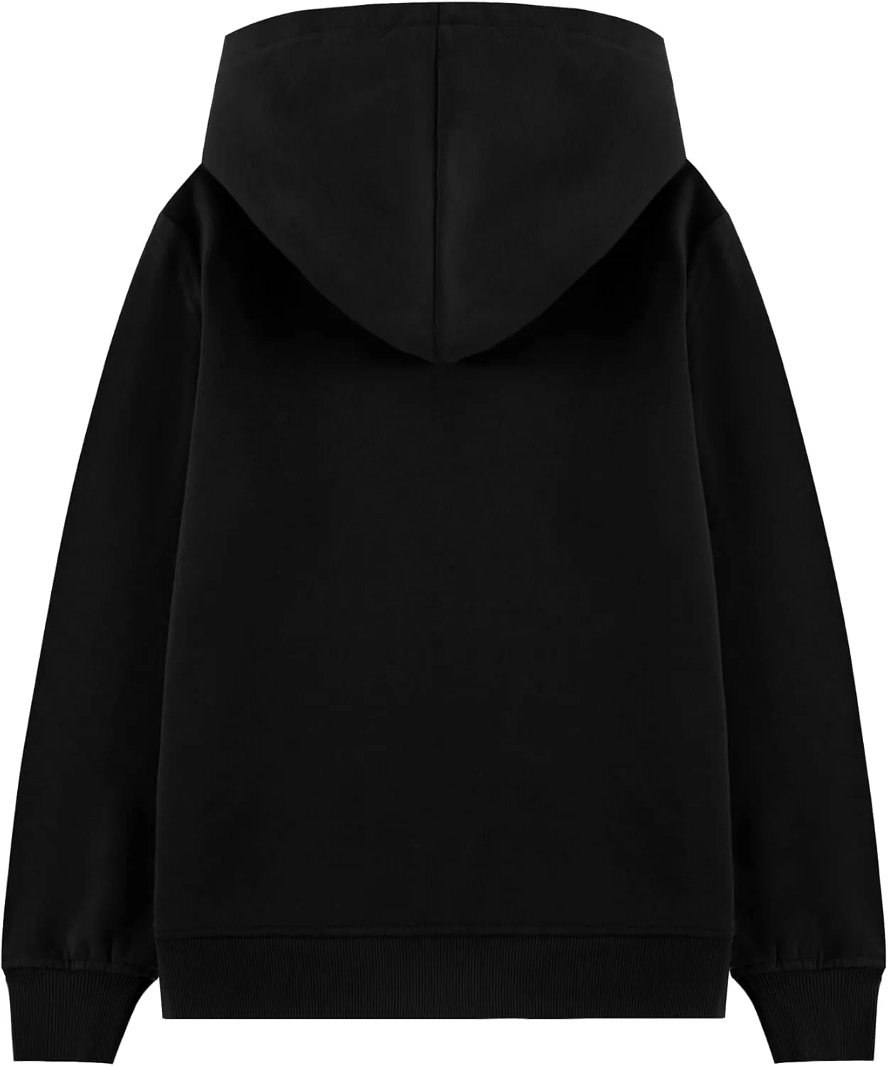 Kid Nation Kids Soft Brushed Fleece Zip-Up Hooded Sweatshirt Hoodie for Boys or Girls 4-12 Years