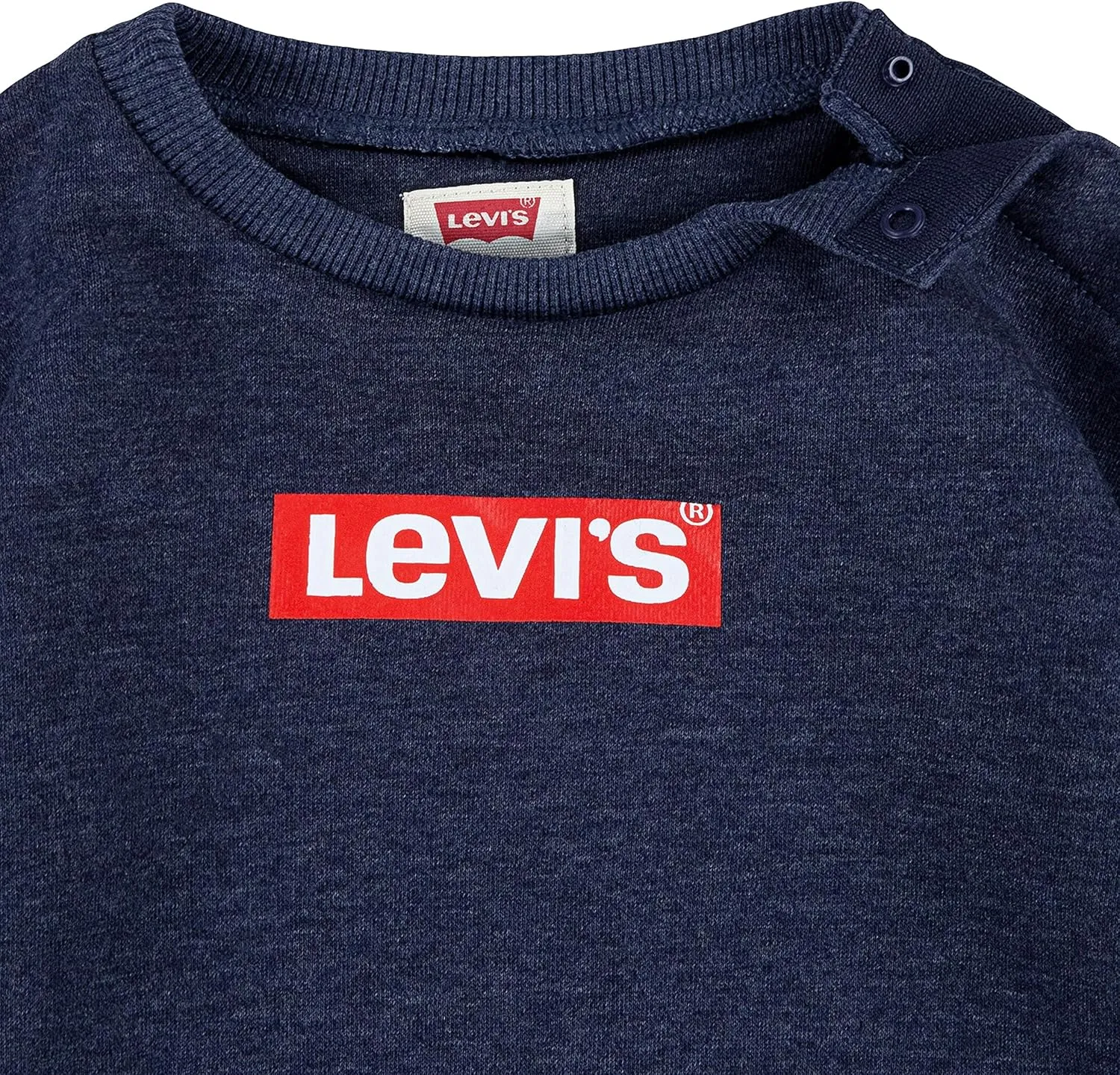 Levi's baby-girls Crewneck Sweatshirt and Joggers 2-piece Outfit Set