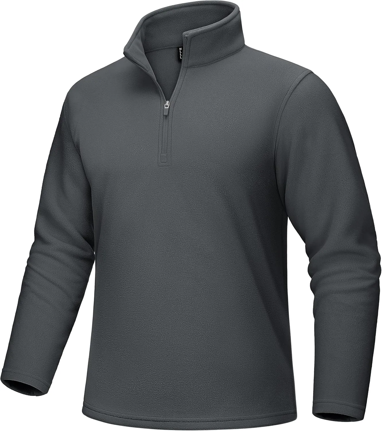 MAGCOMSEN Men's Quarter-Zip Pullover Polar Fleece Sweatshirt Stand Collar Long Sleeve Shirt for Men Thermal Winter Fall
