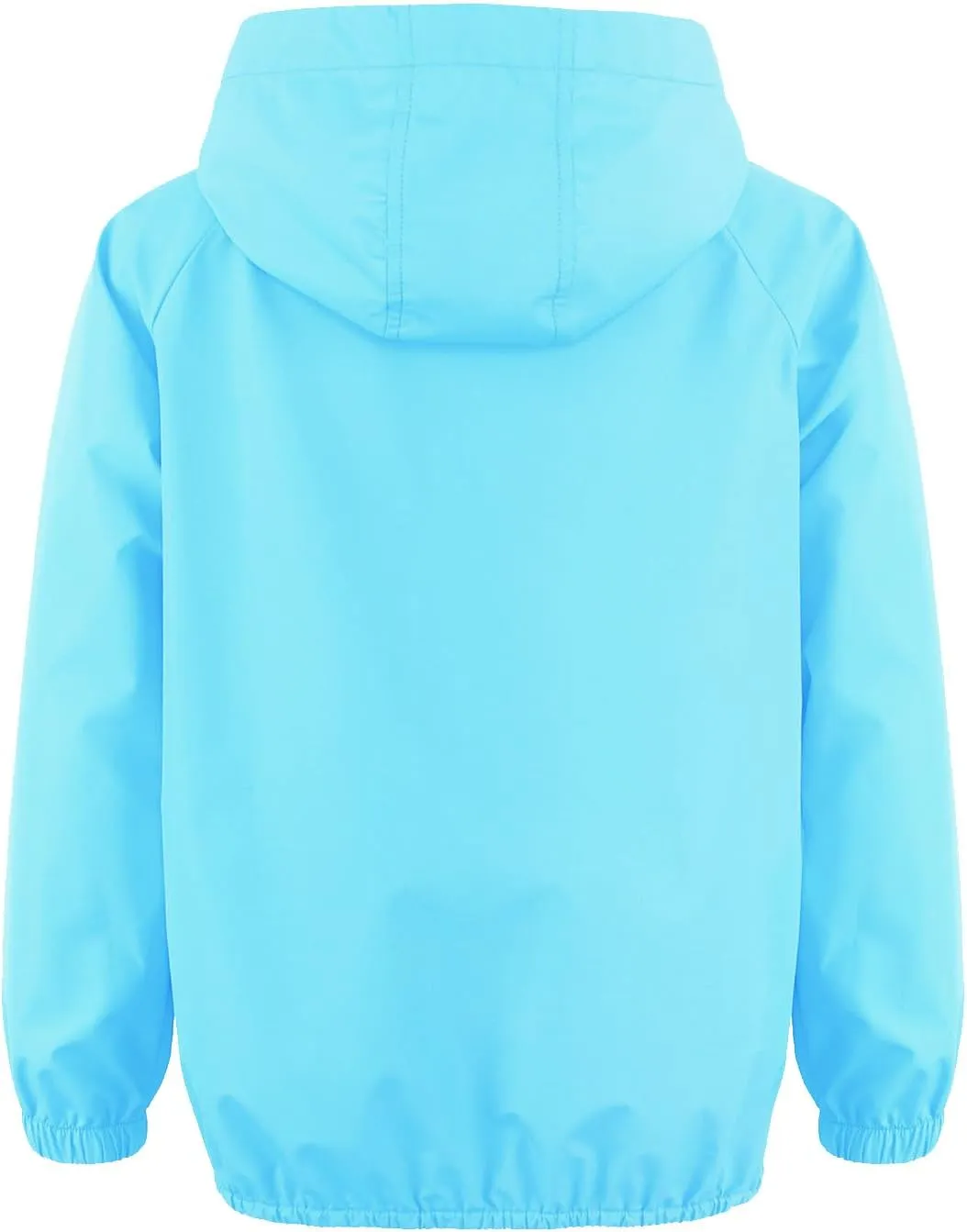 MODAFANS Girls Boys Rain Jacket Lightweight Waterproof Packable Hooded Half zip RainCoats Windbreaker for Outdoor 4-13Year
