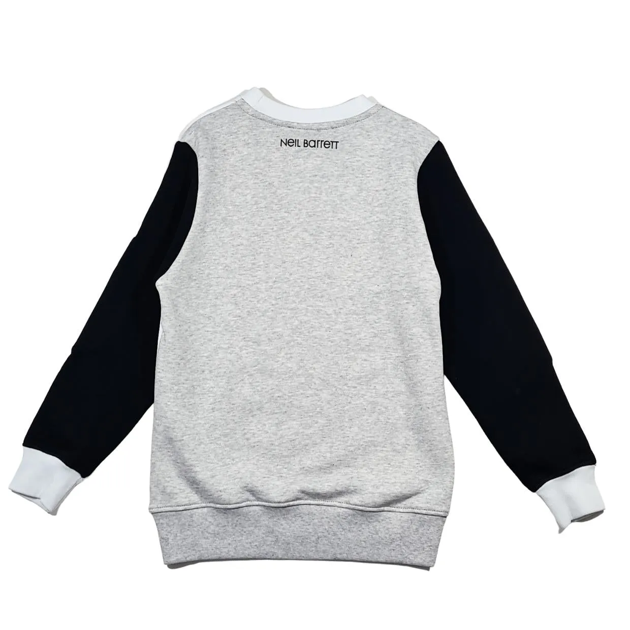 Neil Barrett Kids Black And White Bolt Logo Sweatshirt