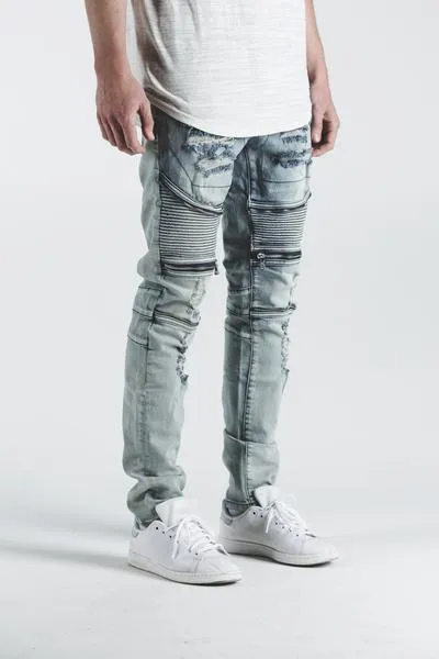 Pete Biker Denim ( Light Blue)