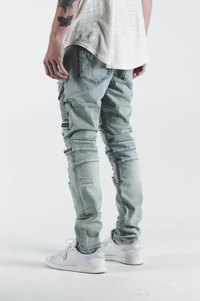 Pete Biker Denim ( Light Blue)