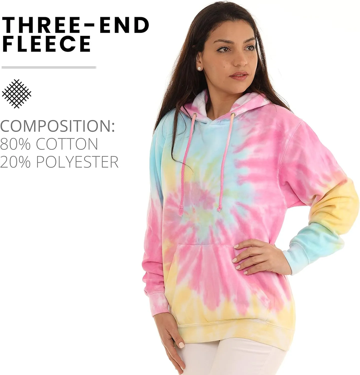 Pure Essence Tie Dye Sweatpants, Long Sleeve T-Shirts, Hoodies, and Crew Neck Sweatshirts (Sizes S, M, L, XL).