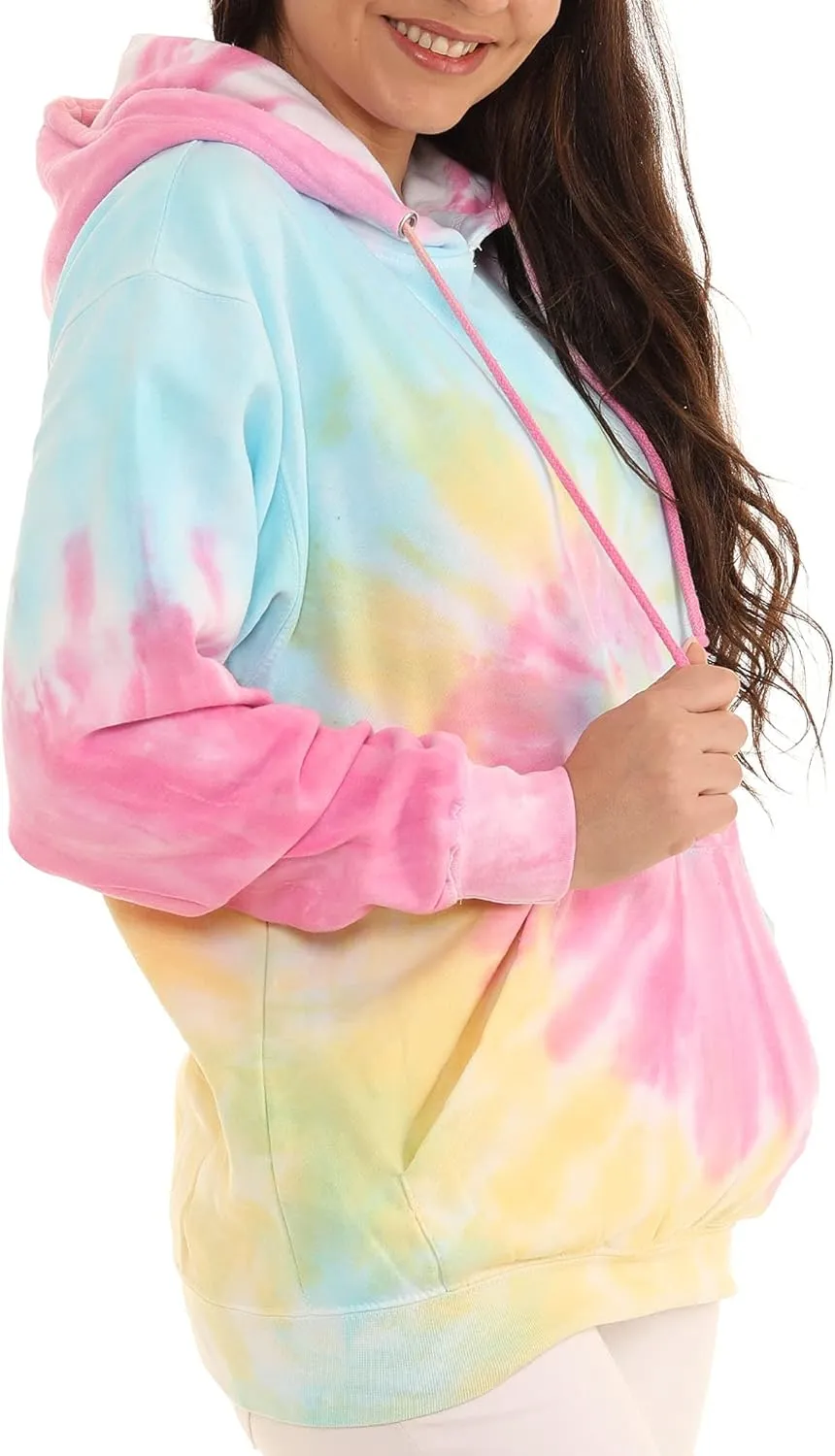 Pure Essence Tie Dye Sweatpants, Long Sleeve T-Shirts, Hoodies, and Crew Neck Sweatshirts (Sizes S, M, L, XL).