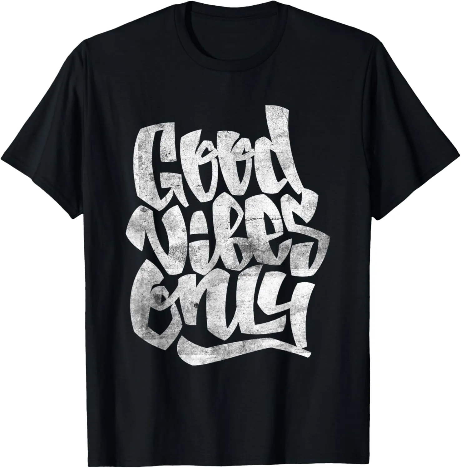 Retro Good Vibes Quotes Illustration Inspirational Outfit T-Shirt