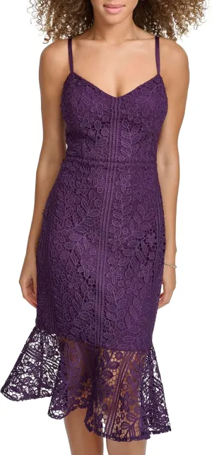 Siena Women's Floral Lace Midi Dress