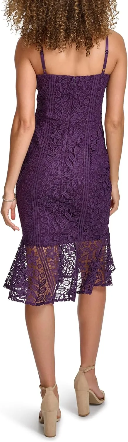 Siena Women's Floral Lace Midi Dress