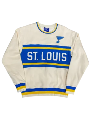 ST. LOUIS BLUES SERIES SIX ST. LOUIS COLORBLOCK CREW - CREAM
