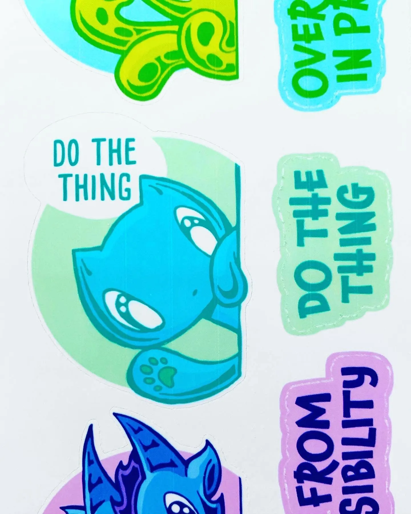 Stickers: Realistic Quotes - Skoshie, Zeek and Wisp