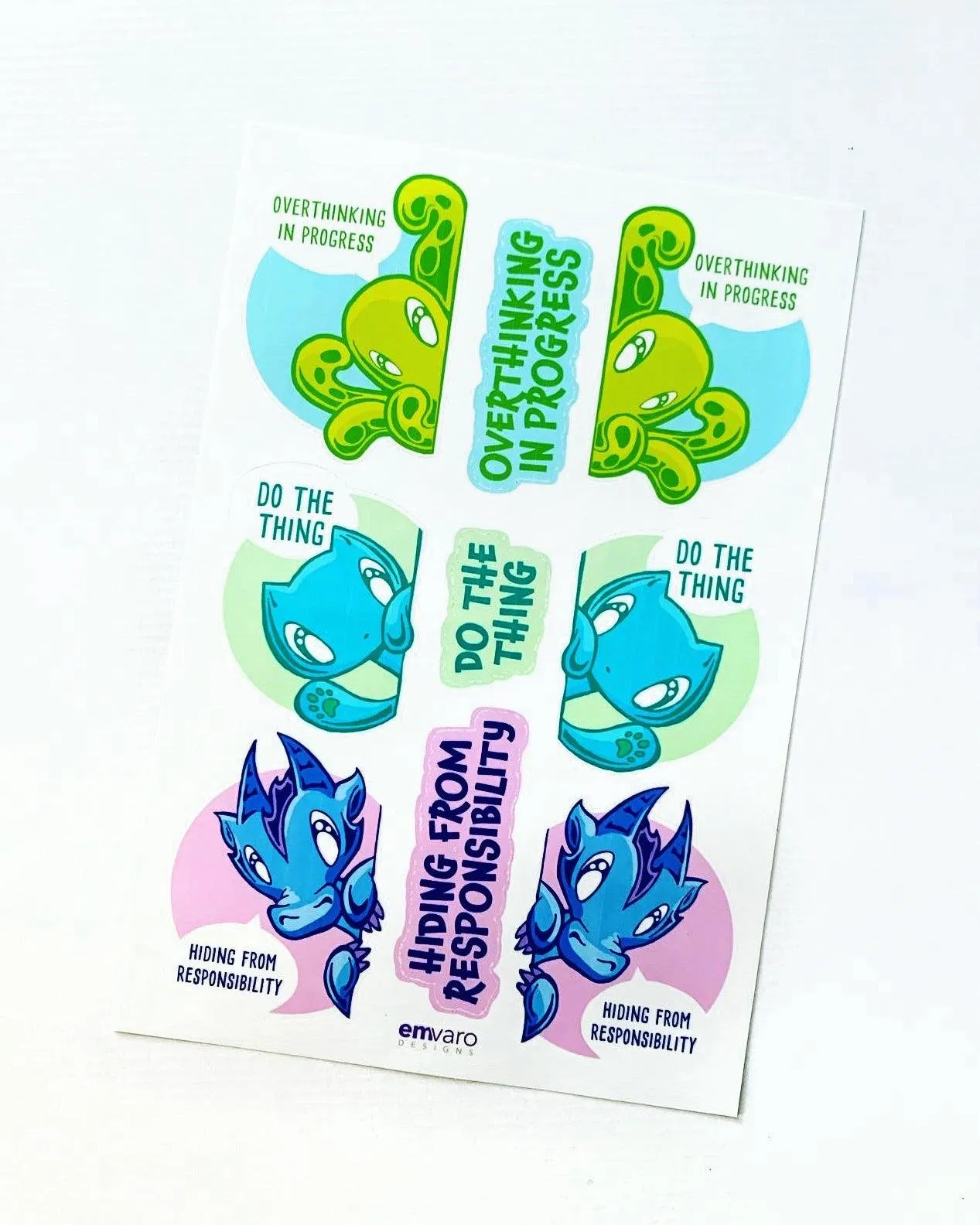 Stickers: Realistic Quotes - Skoshie, Zeek and Wisp