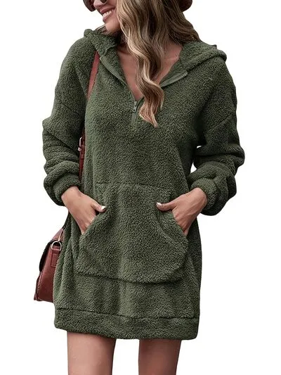 TEEK - Half Zip Oversized Hoodie