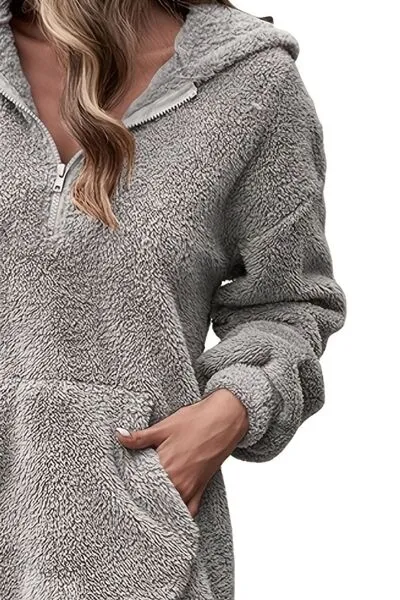 TEEK - Half Zip Oversized Hoodie