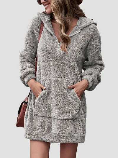 TEEK - Half Zip Oversized Hoodie