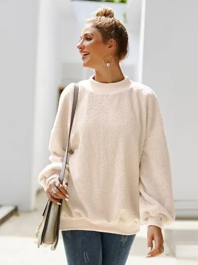 TEEK - Mock Neck Helma Hem Sweatshirt